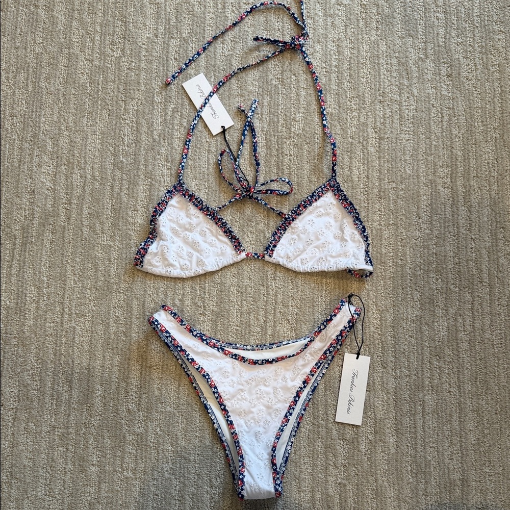Frankie’s Bikinis Floral Bikini Set